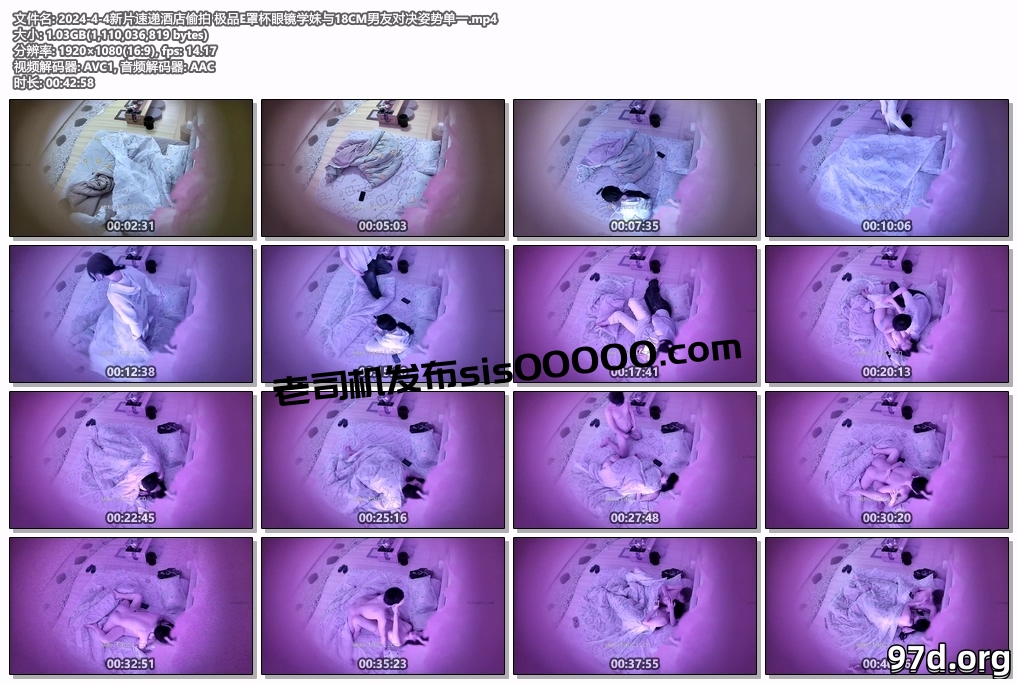 2024-4-4新片速递酒店偷拍 极品E罩杯眼镜学妹与18CM男友对决姿势单一